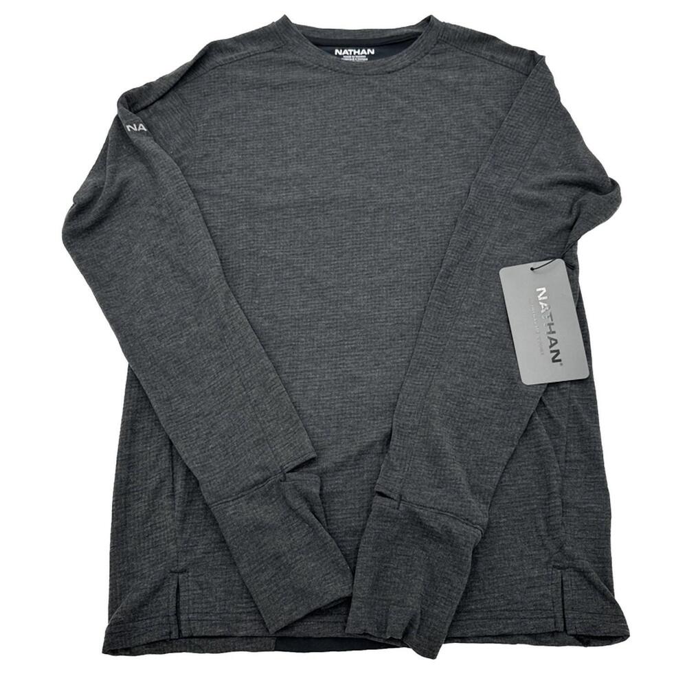 NEW NATHAN SPORTS women's rise long sleeve 2.0 shirt in black